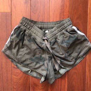 Lululemon Camo Running Shorts